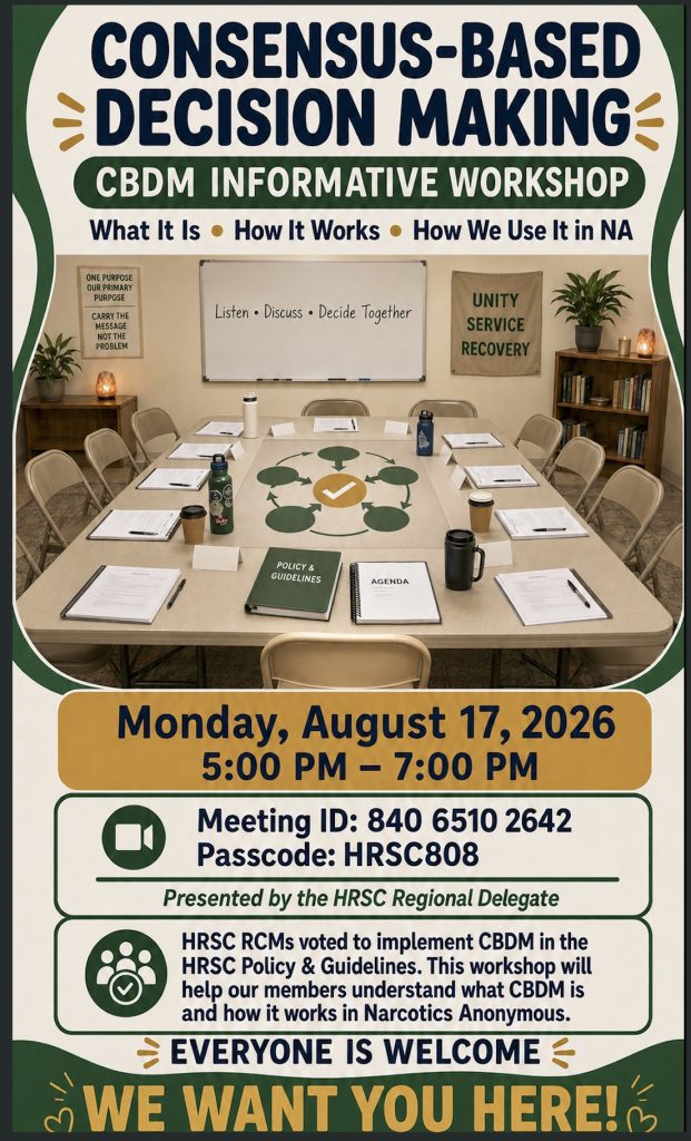 CONSENSUS BASED DECISION MAKING - INFORMATIVE WORKSHOP